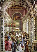 Pinturicchio Aeneas Piccolomini Crowned as Pope USA oil painting artist