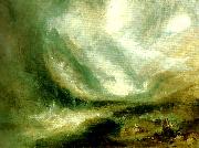J.M.W.Turner snow- storm avalanche and inundation-a scene in the upper part of the val d'aouste piedmont USA oil painting artist