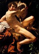 Caravaggio Saint John the Baptist oil painting artist