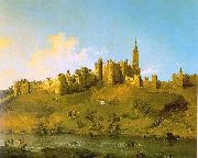 Canaletto Alnwick Castle at Northumberland USA oil painting artist