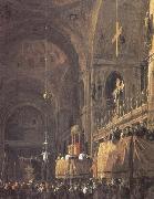 Canaletto Interior of San Marco (mk25) oil