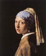 JanVermeer Girl with a Pearl Earring USA oil painting artist