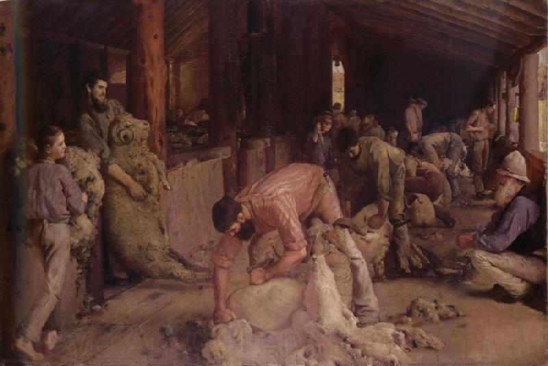 Shearing The Rams. Tom roberts Shearing the rams